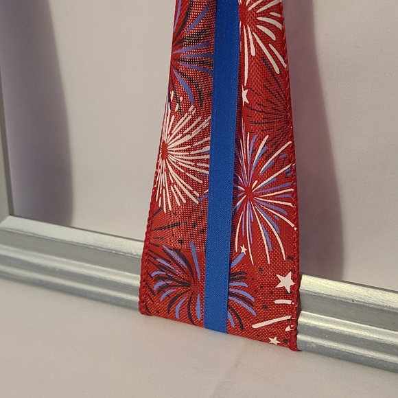 Frame Cross Art Firework 4th Of July Silver Cross Handmade - Picture 5 of 9